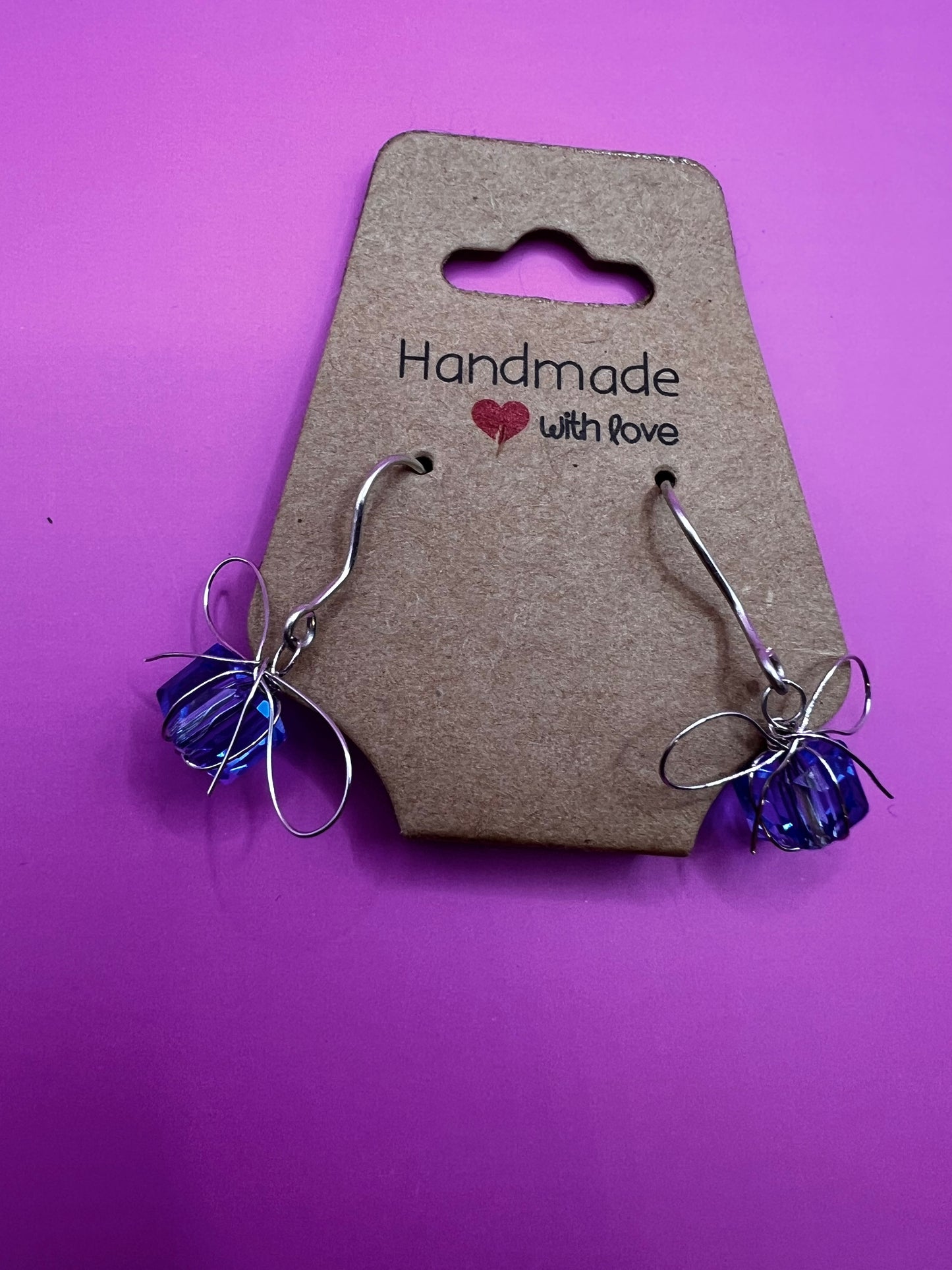 Silver and blue handmade presents