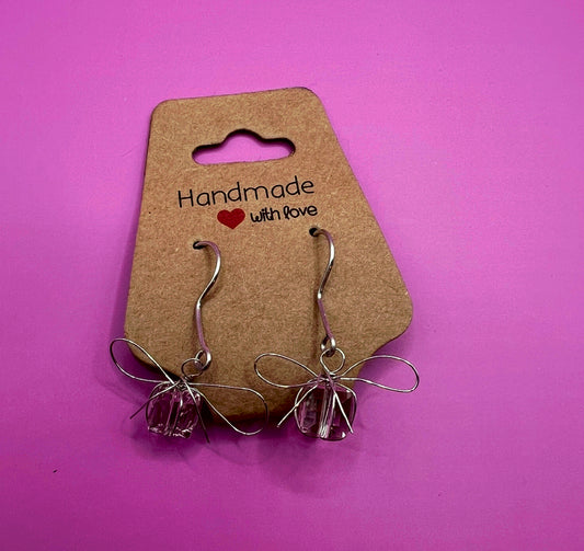 Silver and pink handmade present