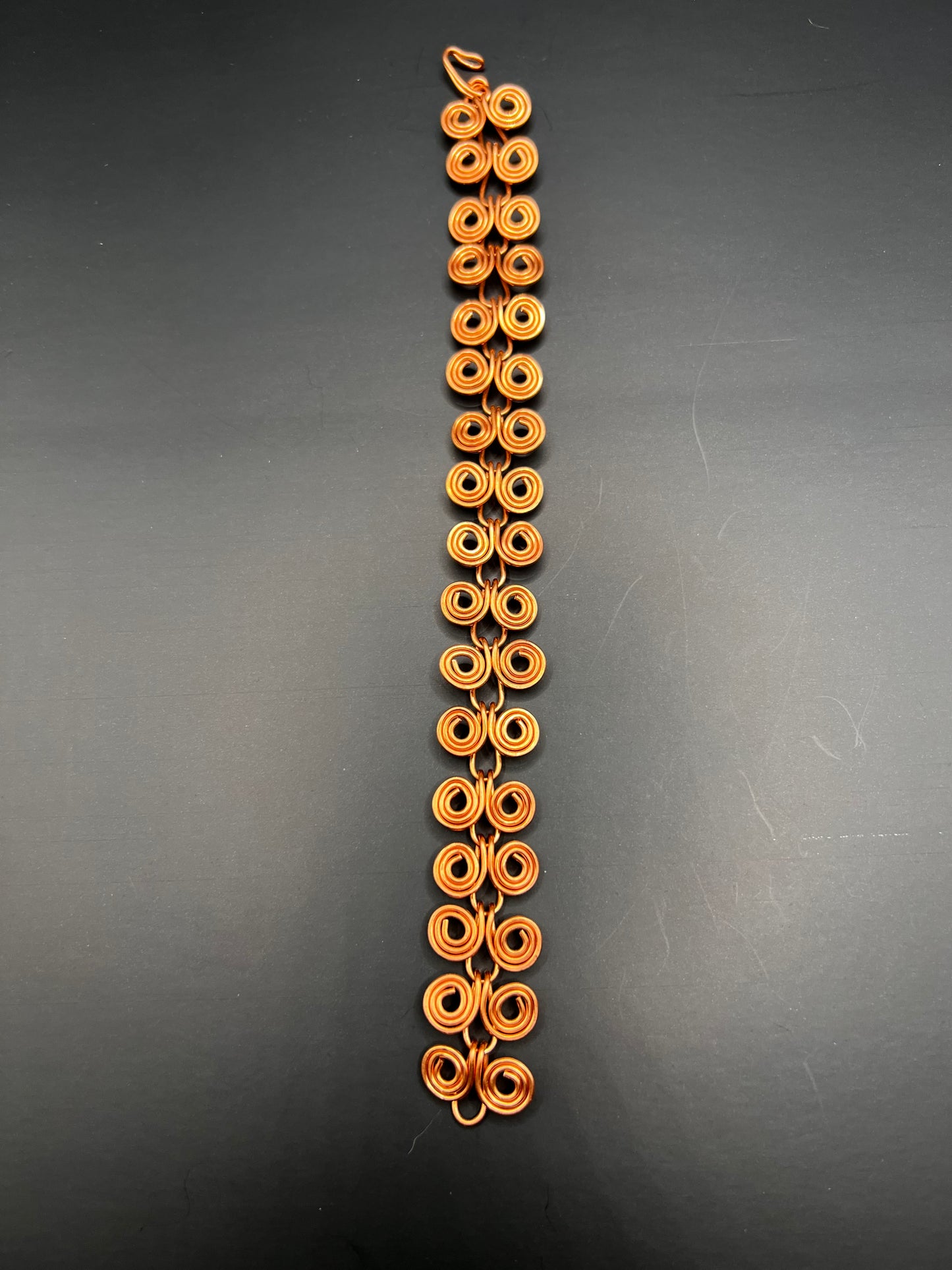 Copper Coiled Links Bracelet