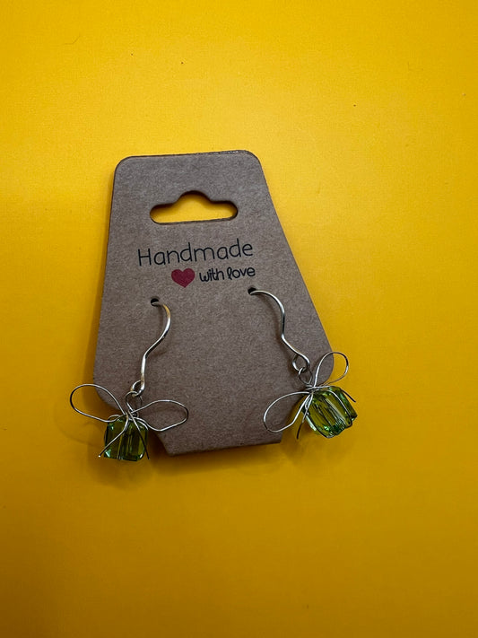 Silver Handmade Green Present
