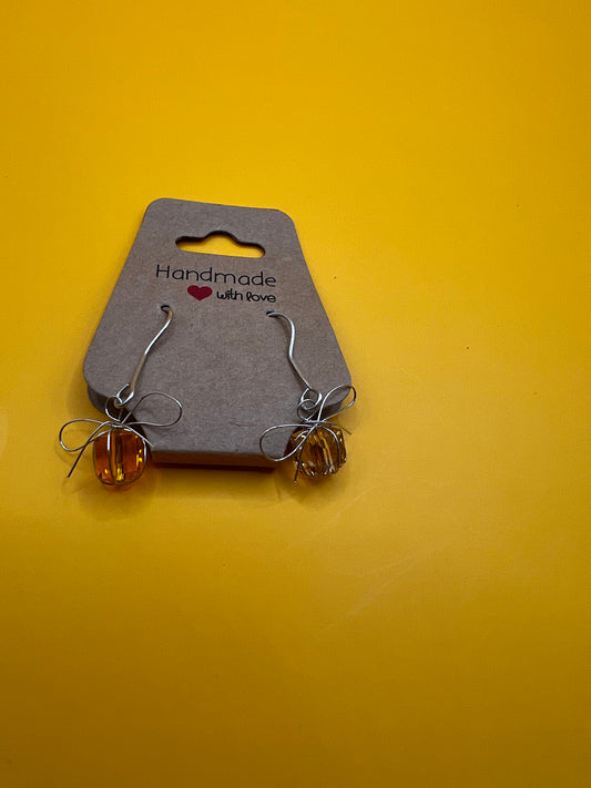 Silver handmade yellow present